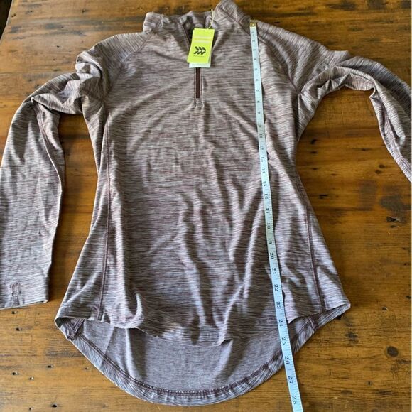 All in Motion Plum Heathered Round Hem Hoodie Sz S - Picture 5 of 6